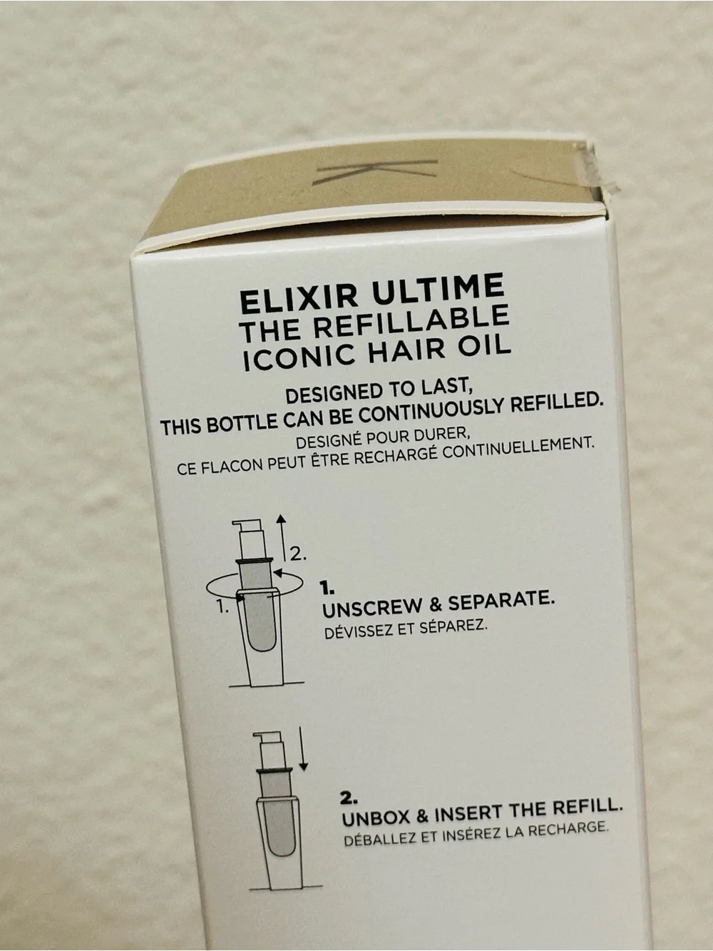 Kerastase Elixir Ultime Hair Oil - Gold and White Packaging